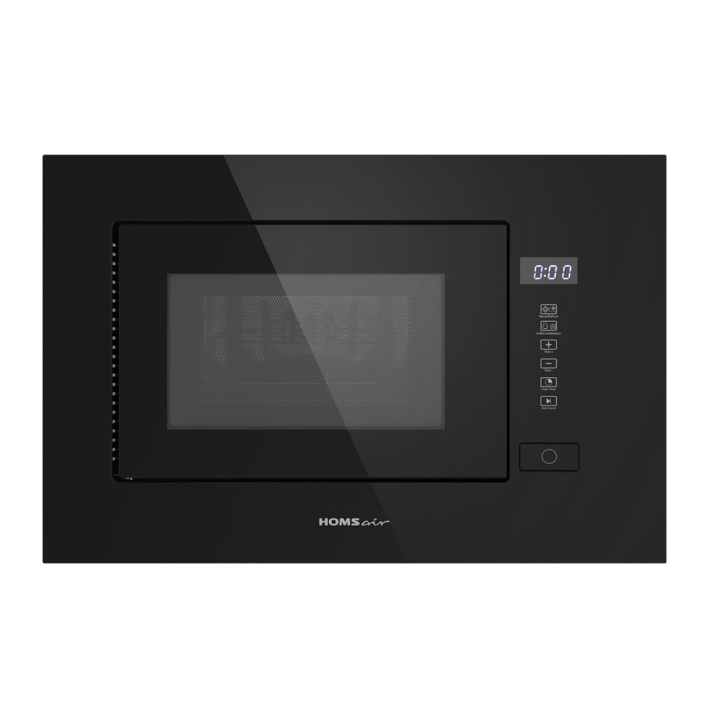 

Микроволновая печь встраиваемая HOMSAir MOB205GB 20 л, 700 Вт, гриль, черный (MOB205GB), MOB205GB