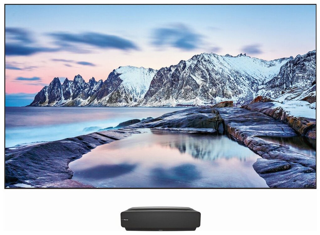 

Проектор Hisense Laser TV 100L5F, лазерный, 3840x2160, черный (100L5F-D12) (проектор + экран), Laser TV 100L5F