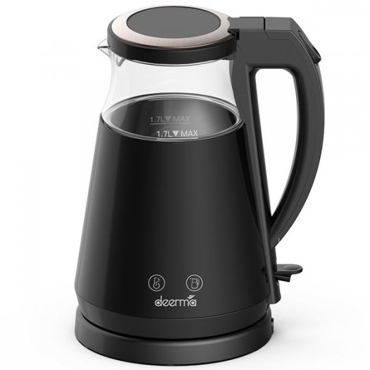 

Чайник Deerma DEM-SH90W 1.7л. 1700Вт, пластик/стекло, черный (DEM-SH90W), DEM-SH90W