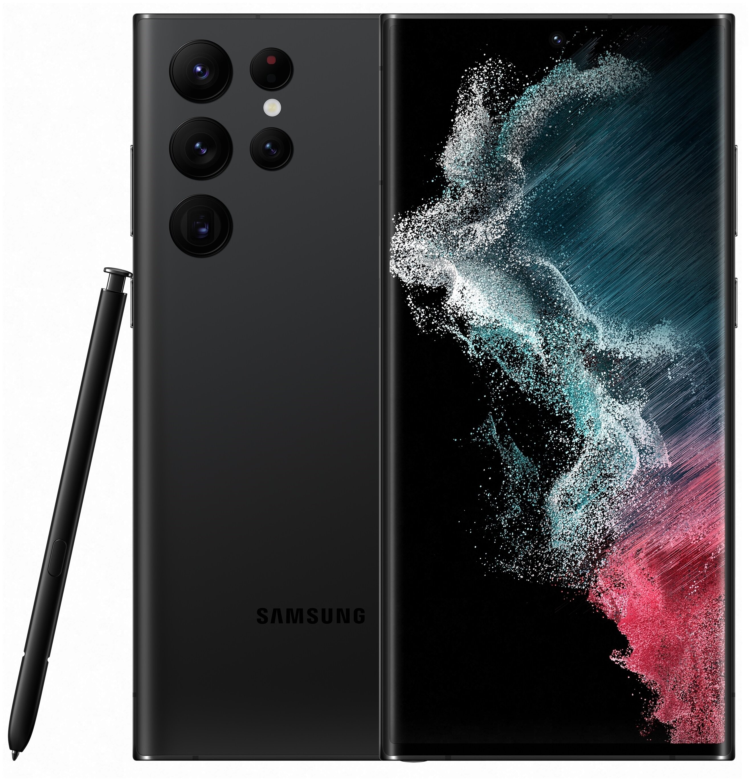 

Смартфон Samsung Galaxy S22 Ultra, 6.8" 1440x3088 Dynamic AMOLED 2X, Samsung Exynos 2200, 8Gb RAM, 128Gb, 3G/4G/5G, NFC, Wi-Fi, BT, 4xCam, 2-Sim (nano SIM+eSIM), 5000mAh, USB Type-C, Android 12, черный (SM-S908EZKDMEA), Galaxy S22 Ultra