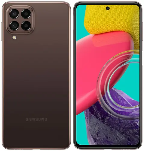 

Смартфон Samsung Galaxy M53, 6.7" 1080x2400 Super AMOLED Plus, MediaTek Dimensity 900, 8Gb RAM, 256Gb, 3G/4G/5G, NFC, Wi-Fi, BT, 4xCam, 2-Sim, 5000 мА⋅ч, USB Type-C, Android 12, коричневый (SM-M536BZNHMEA), Galaxy M53