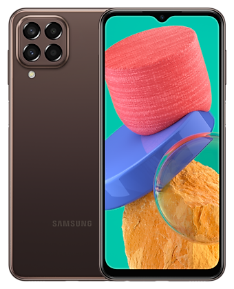 

Смартфон Samsung Galaxy M33 5G, 6.6" 1080x2408 PLS, Samsung Exynos 1280, 6Gb RAM, 128Gb, 3G/4G/5G, NFC, Wi-Fi, BT, 4xCam, 2-Sim, 5000mAh, USB Type-C, Android 12, коричневый (SM-M336BZNGMEA), Galaxy M33 5G