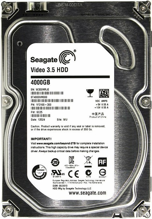 

Жесткий диск (HDD) Seagate 4Tb Pipeline, 3.5", 5900rpm, 64Mb, SATA3 (ST4000VM004)