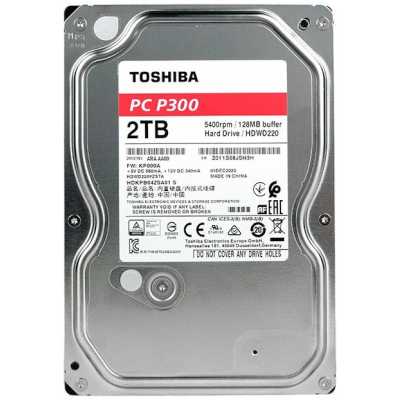 

Жесткий диск (HDD) Toshiba 2Tb P300, 3.5", 5400rpm, 128Mb, SATA3 (HDWD220YZSTA)