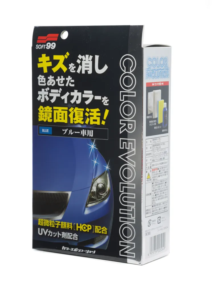 

Полироль SOFT99 Color Evolution Blue, для обработки лакокрасочного покрытия, 100 мл, для синих, Color Evolution Blue