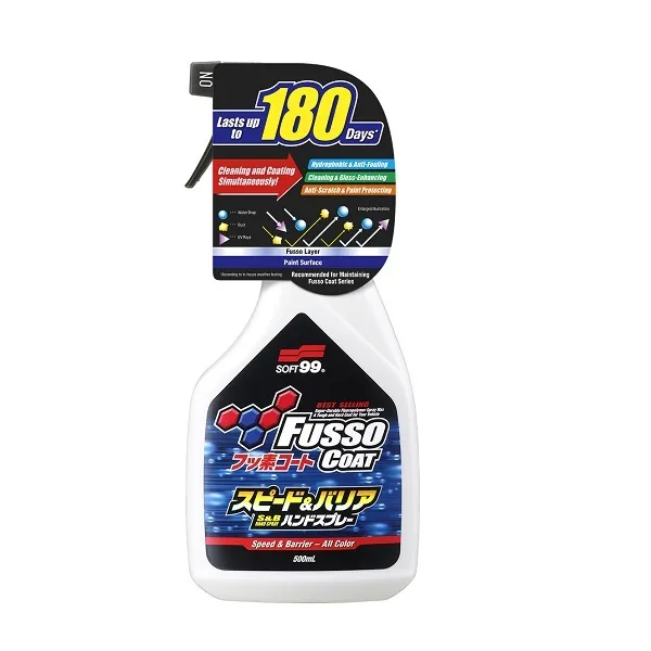 

Покрытие для кузова SOFT99 Fusso Spray 6 Months, для обработки лакокрасочного покрытия, 500 мл, для всех цветов, Fusso Spray 6 Months