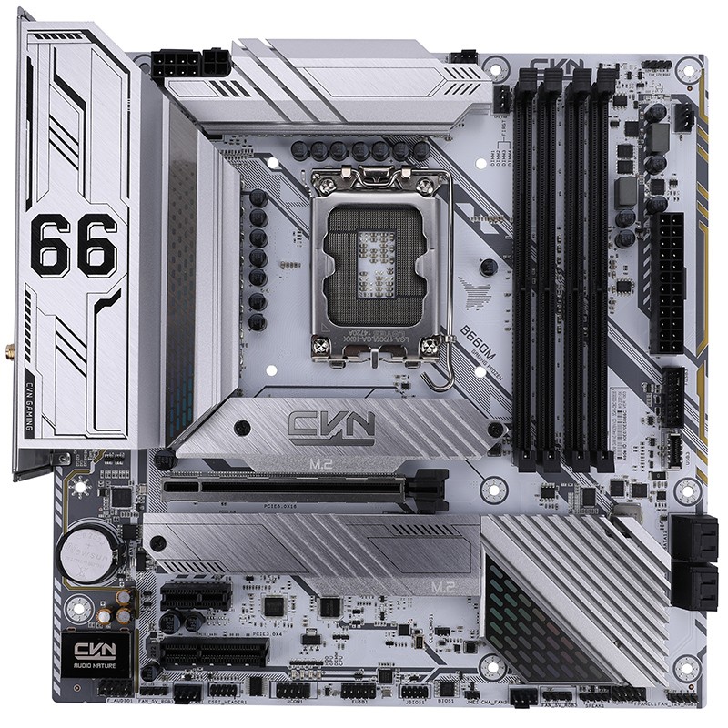 

Материнская плата Colorful CVN B660M GAMING FROZEN V20, Socket1700, Intel B660, 4xDDR4, PCI-Ex16, 4SATA3, 7.1-ch, 1х2,5 Гбит/с, 6 USB 3.2, 1 USB Type-C, HDMI, DP, mATX, Retail, CVN B660M GAMING FROZEN V20