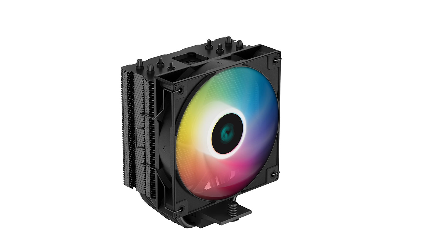 

Кулер для процессора DeepCool AG400 BK ARGB для Socket/115x/1200/1700/1851/AM4, 120 мм, 2000rpm, 31.6 дБА, 4-pin PWM, Al+Cu, ARGB (R-AG400-BKANMC-G-2), AG400 BK ARGB