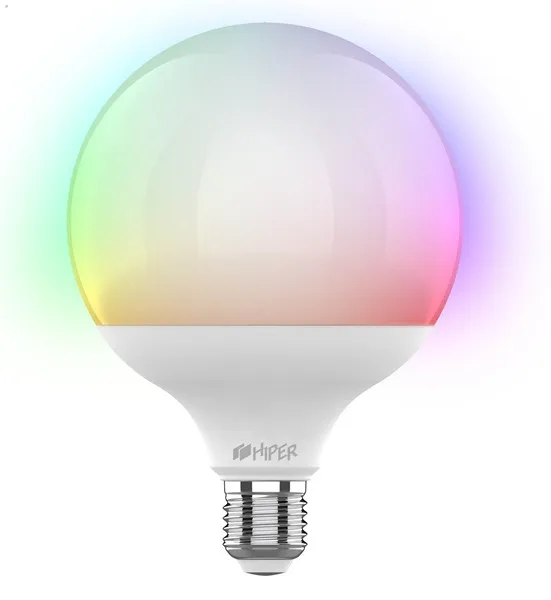 

Умная лампа HIPER Bulb, 14Вт, 1200лм, 2700-6500К, E27, WiFi, белый (IoT LED R2), Bulb