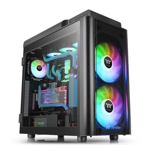 Корпус Thermaltake Level 20 GT ARGB, EATX, Full-Tower, 2xUSB 3.2, USB Type-C, RGB подсветка, черный, без БП (CA-1K9-00F1WN-03)