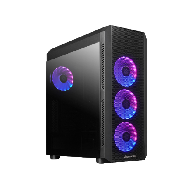 Корпус Chieftec Scorpion, ATX, Midi-Tower, 2xUSB 3.2, черный, Без БП (GL-04B-OP)