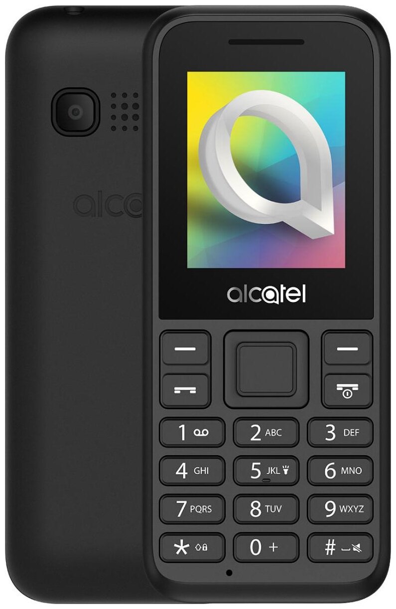 

Мобильный телефон Alcatel 1068D, 1.8" 160x128 TFT, BT, 1xCam, 2-Sim, 400 мА·ч, micro-USB, черный (1068D-3AALRU12), 1068D