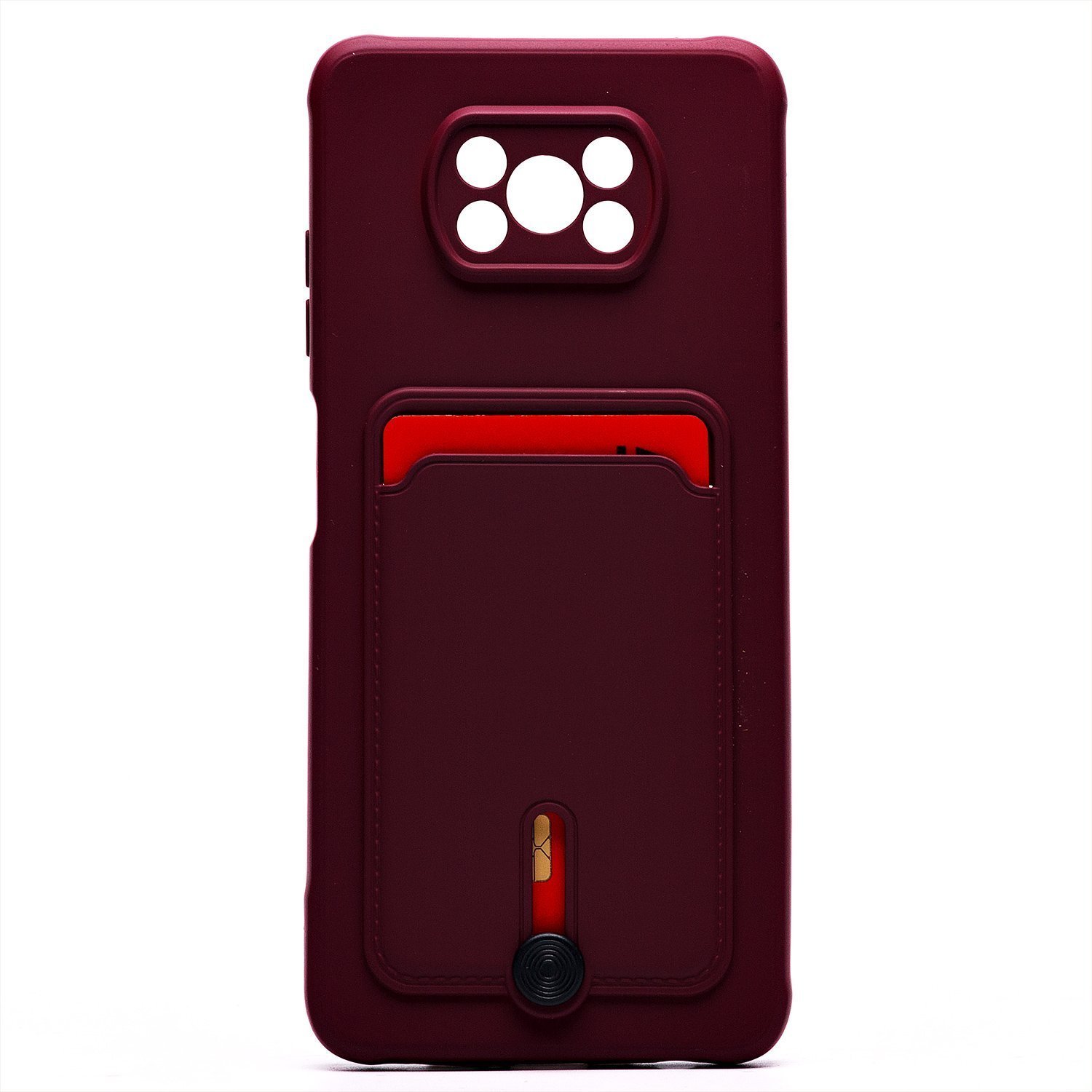 

Чехол-накладка SC304 для смартфона Xiaomi Poco X3/Poco X3 Pro, силикон, бордовый (208797)