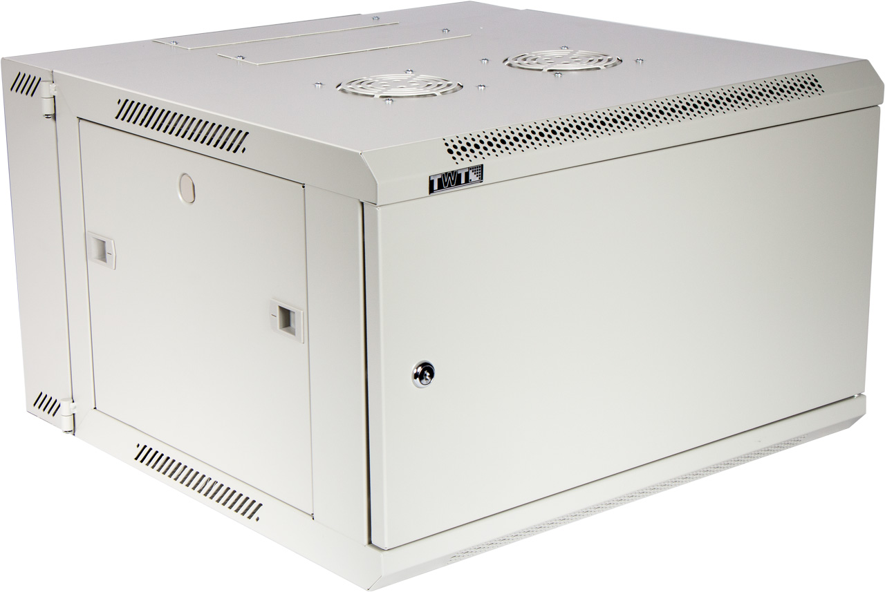 Шкаф серверный настенный 9U 600x600 мм, металл, серый, в сборе, TWT Pro TWT-CBW3M-9U-6x6-GY (TWT-CBW3M-9U-6x6-GY)