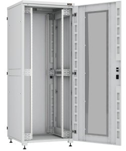 Шкаф телекоммуникационный напольный 42U 800x1000 мм, стекло/металл, серый, разборный, TLK Lite II(TFI-R) TFI-428010-GHMH-R-GY (TFI-428010-GHMH-R-GY)