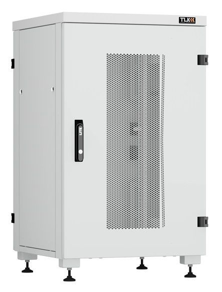 Шкаф телекоммуникационный напольный 18U 600x600 мм, перфорация/металл, серый, разборный, TLK Lite II(TFI-R) TFI-186060-PMMM-R-GY (TFI-186060-PMMM-R-GY)