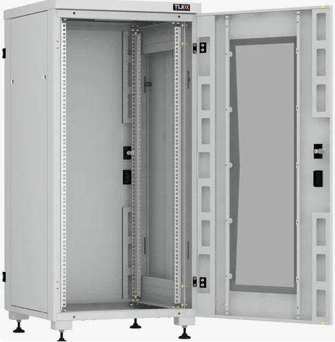 Шкаф телекоммуникационный напольный 33U 600x1000 мм, стекло/металл, серый, разборный, TLK Lite II(TFI-R) TFI-336010-GHMH-R-GY (TFI-336010-GHMH-R-GY)
