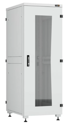 Шкаф телекоммуникационный напольный 33U 800x1000 мм, стекло/металл, серый, разборный, TLK Lite II(TFI-R) TFI-338010-GHMH-R-GY (TFI-338010-GHMH-R-GY)