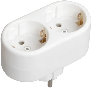 Сетевой фильтр IEK WTP10-16-02, 2-розетки, белый