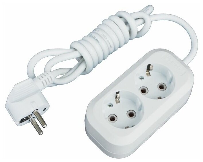 

Сетевой удлинитель EKF Эксперт, 2-розетки, 2м, белый (UBA16-310-2-02), Эксперт