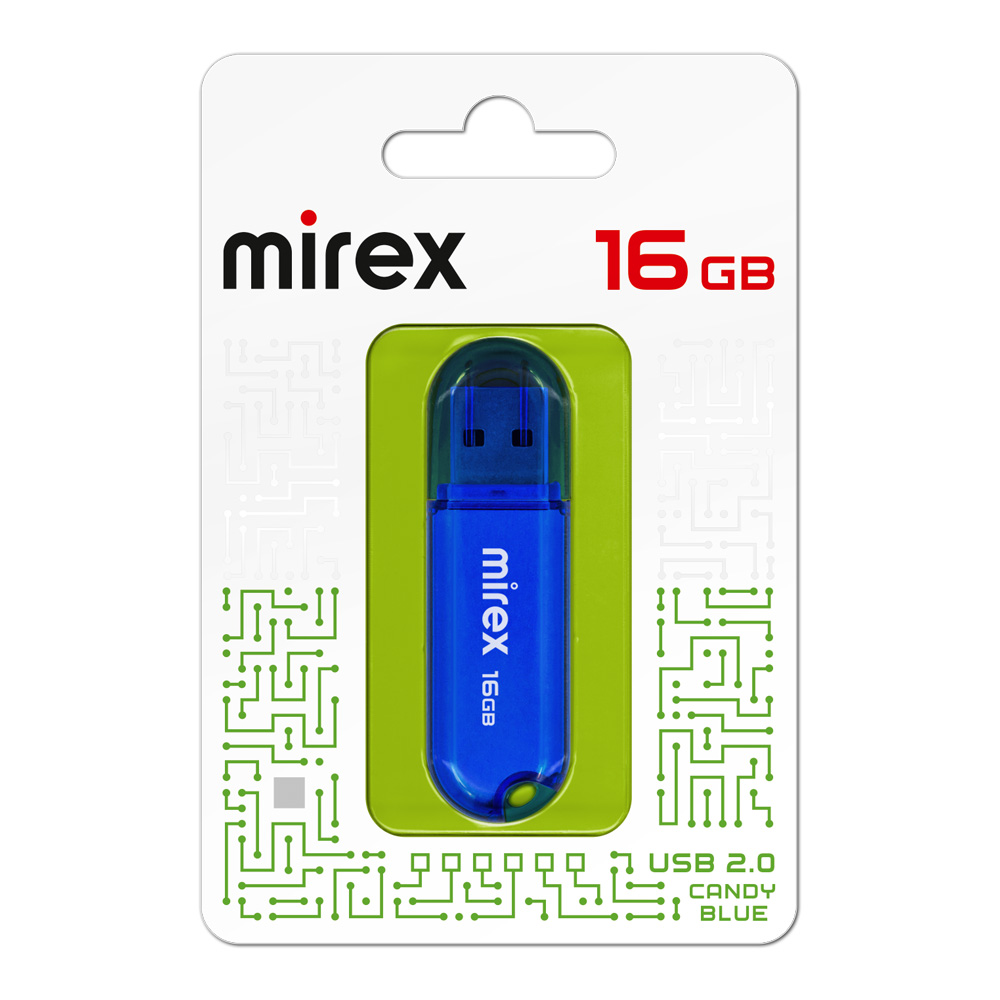 

Флешка 16Gb USB 2.0 Mirex Candy 13600-FMUCBU16, синий (13600-FMUCBU16), 13600-FMUCBU16