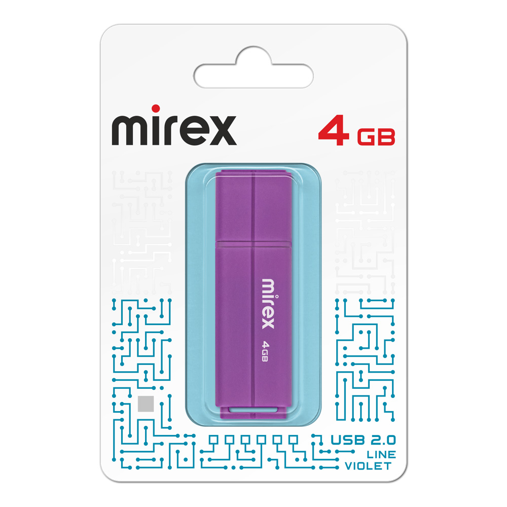 

Флешка 4Gb USB 2.0 Mirex Line 13600-FMULVT04, фиолетовый (13600-FMULVT04), 13600-FMULVT04