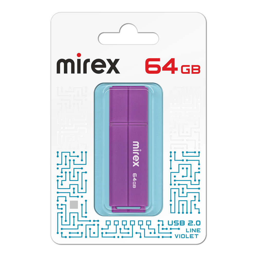 

Флешка 64Gb USB 2.0 Mirex Line 13600-FMULVT64, фиолетовый (13600-FMULVT64), 13600-FMULVT64