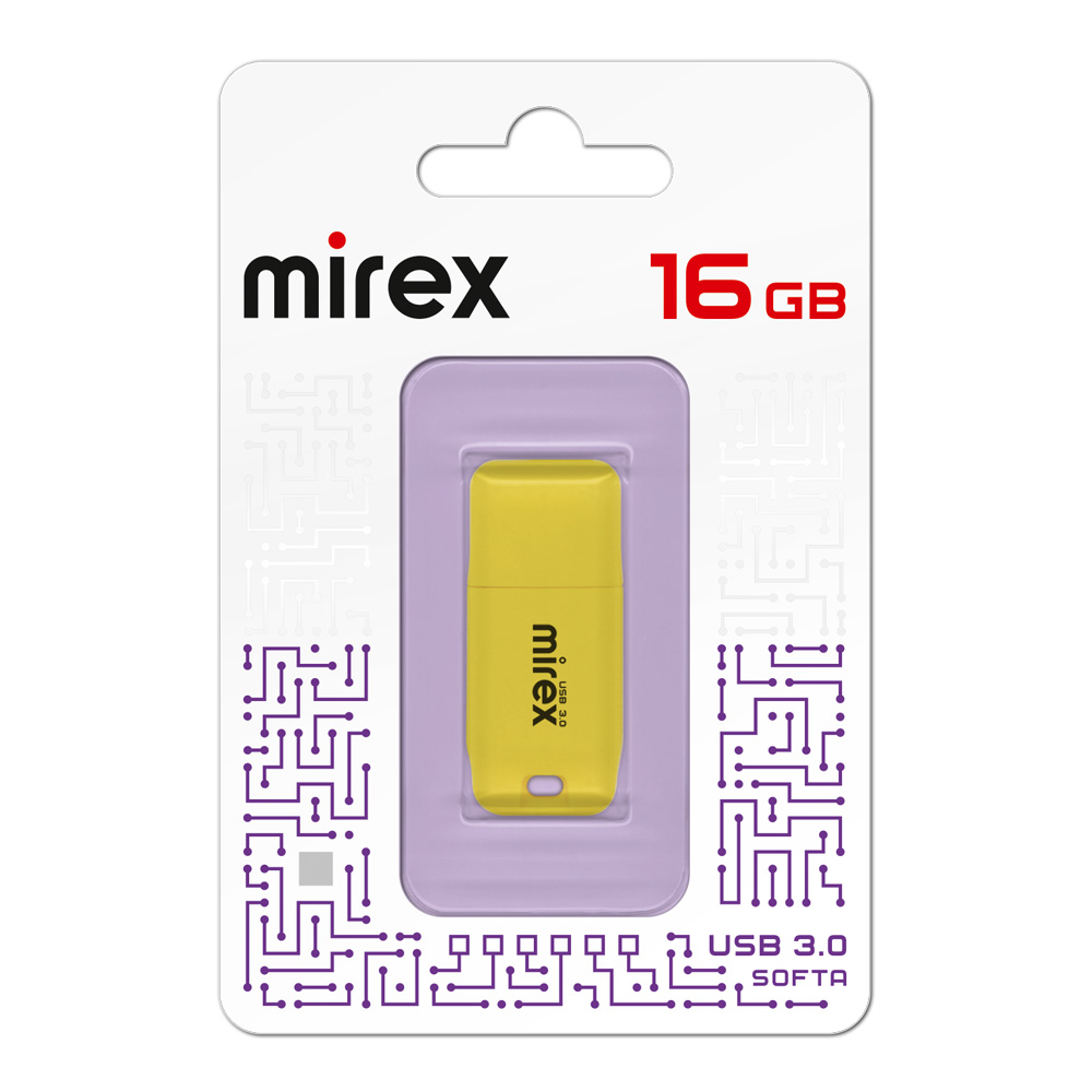 

Флешка 16Gb USB 3.0 Mirex Softa 13600-FM3SYE16, желтый (13600-FM3SYE16), 13600-FM3SYE16