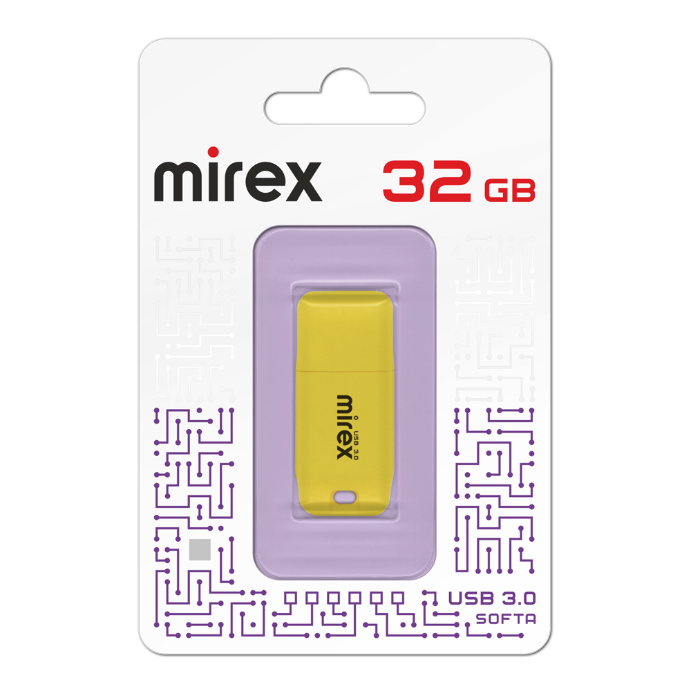 

Флешка 32Gb USB 3.0 Mirex Softa 13600-FM3SYE32, желтый (13600-FM3SYE32), 13600-FM3SYE32