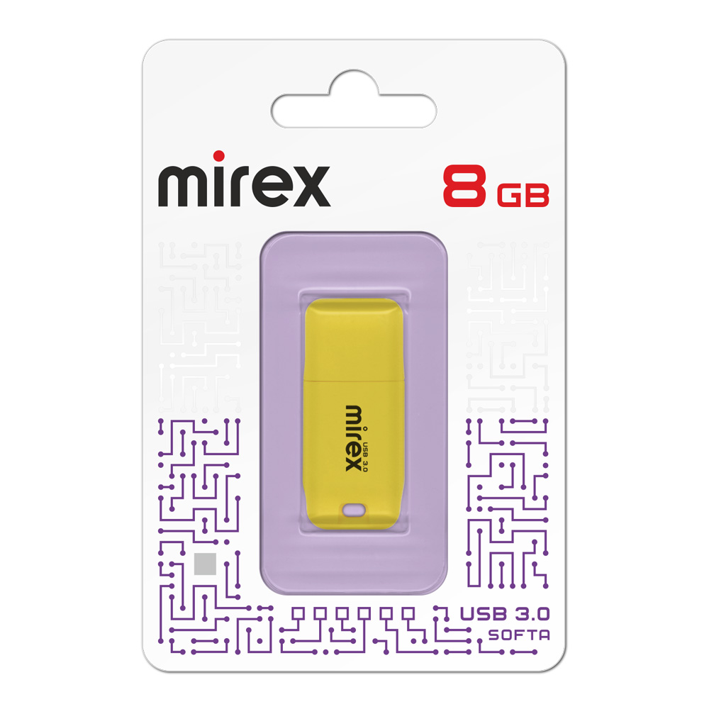 

Флешка 8Gb USB 3.0 Mirex Softa 13600-FM3SYE08, желтый (13600-FM3SYE08), 13600-FM3SYE08