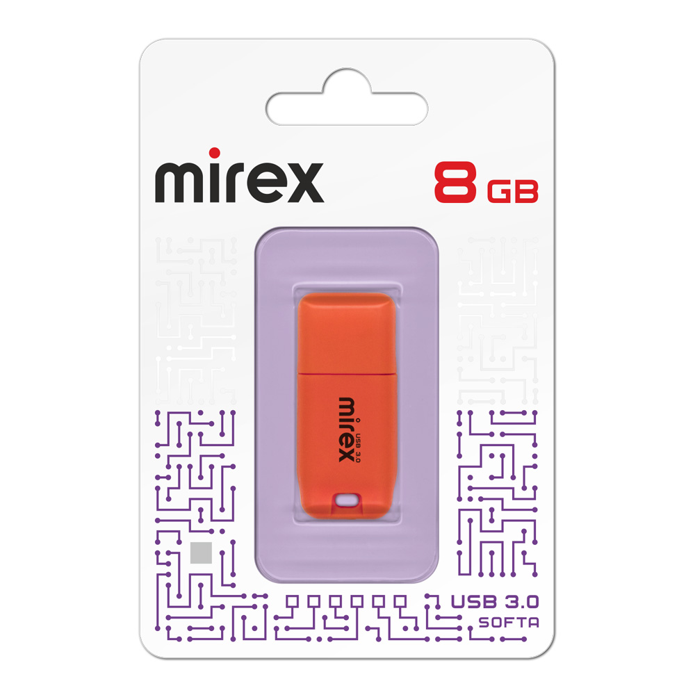 

Флешка 8Gb USB 3.0 Mirex Softa 13600-FM3SOR08, оранжевый (13600-FM3SOR08), 13600-FM3SOR08