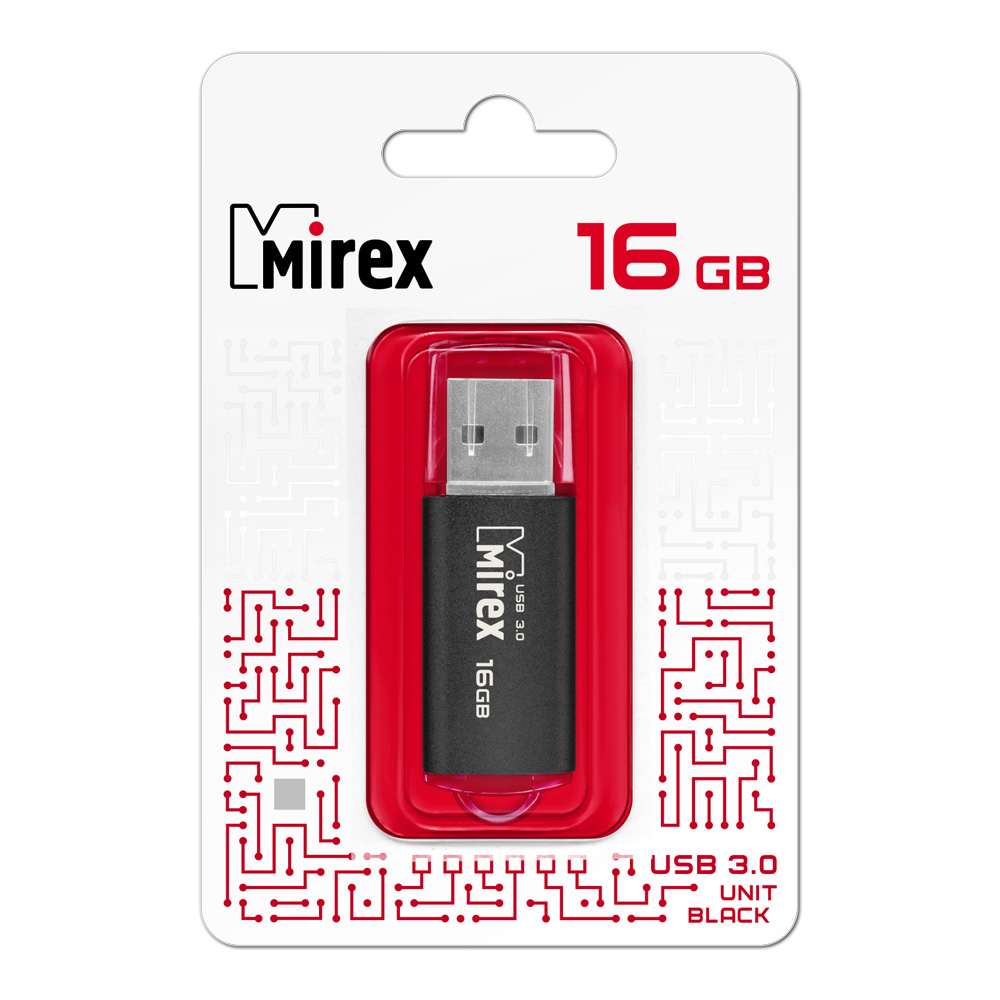 

Флешка 16Gb USB 3.0 Mirex UNIT 13600-FM3UBK16, черный (13600-FM3UBK16), 13600-FM3UBK16