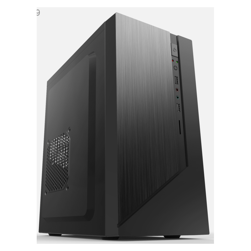 Корпус Foxline FZ-015-SX450R, mATX, Mini-Tower, USB 3.2, черный, 450 Вт (FZ-015-SX450R-U32)