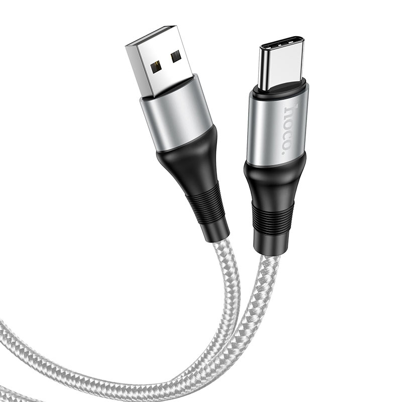 

Кабель USB-USB Type-C, 3A, 1м, серый HOCO X50 (734242), X50