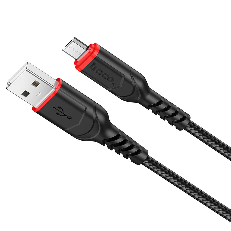 

Кабель Micro USB-USB, 2.4A, 1м, черный HOCO X59 (744890), X59