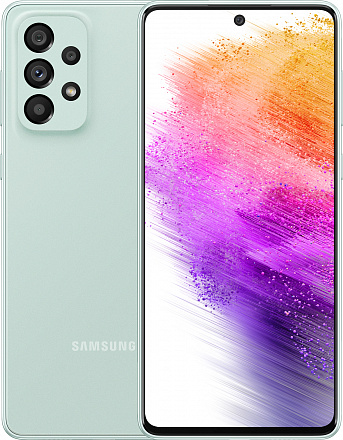 

Смартфон Samsung Galaxy A73 5G, 6.7" 2400x1080 Super AMOLED Plus, Qualcomm Snapdragon 778G, 8Gb RAM, 256Gb, 3G/4G/5G, NFC, Wi-Fi, BT, 4xCam, 2-Sim, 5000mAh, USB Type-C, Android 12, ментоловый (SM-A736BLGHCAU), Galaxy A73 5G