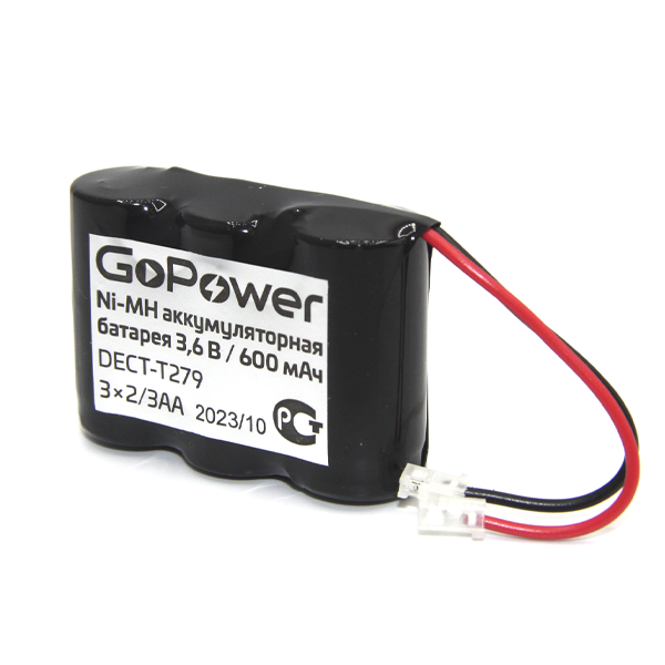 

Аккумулятор GoPower, T279, 3.6V 600 мА·ч, 1 шт. (00-00015308)