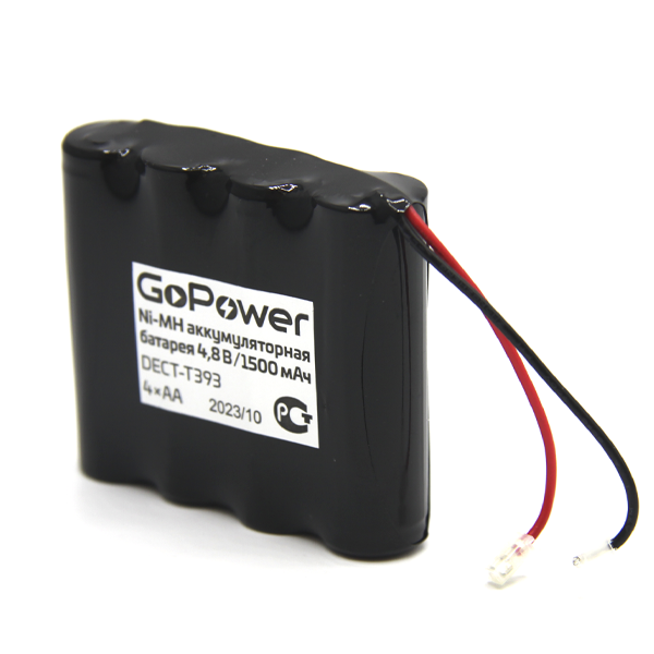 

Аккумулятор GoPower, T393, 4.8V 1.5 А·ч, 1 шт. (00-00015313)