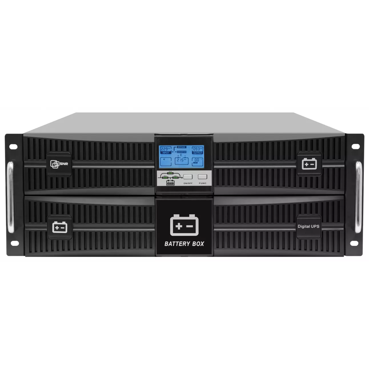 ИБП SNR Intelligent, 10000 В·А, 9 кВт, клеммная колодка, розеток - 1, USB, черный (SNR-UPS-ONRT-10000-INT)