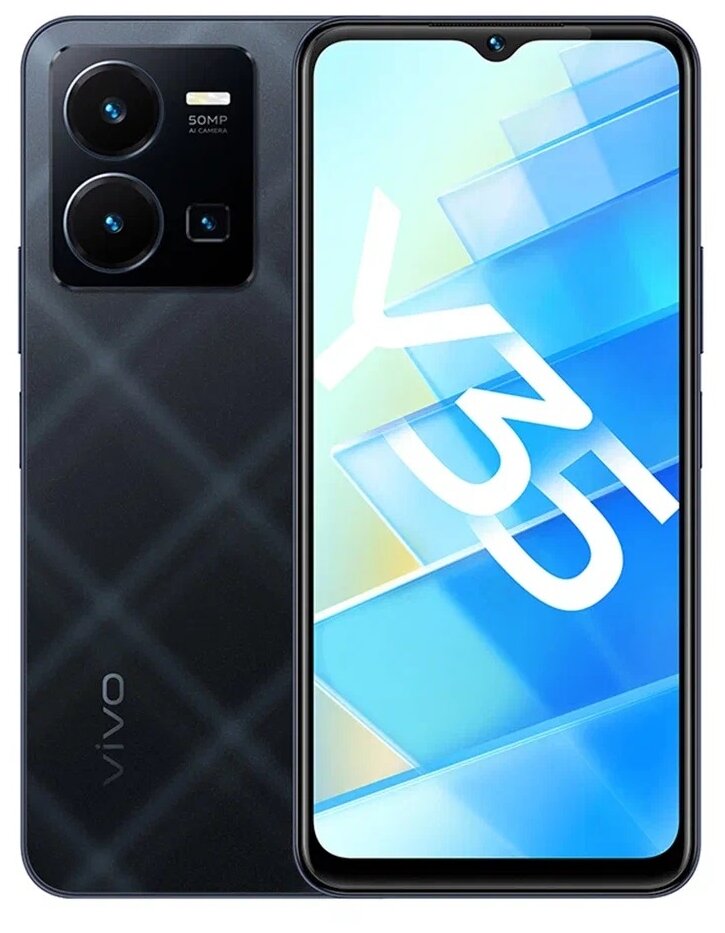 

Смартфон Vivo Y35, 6.58" 1080x2408 IPS, Qualcomm Snapdragon 680, 4Gb RAM, 128Gb, 3G/4G, NFC, Wi-Fi, BT, 3xCam, 2-Sim, 5000 мА⋅ч, USB Type-C, Android 12, черный, Y35