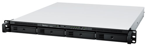 Сетевой накопитель (NAS) Synology RackStation RS822+, слоты 4x2.5"/3.5" SATA3, 4x1 Гбит/с, 2xUSB 3.X, AMD Ryzen V1500B/4x2.2GHz, DDR4 SODIMM 2Gb, 150W, 1U, (RS822+)