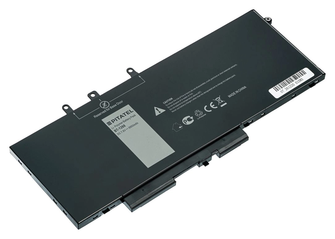 Аккумуляторная батарея Pitatel BT-1268 для Dell Latitude 5480, 5490, 5580, 7.6V, 8950mAh, черный (BT-1268)