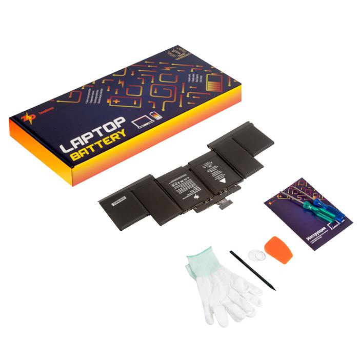

Аккумуляторная батарея ZeepDeep A1618 для Apple MacBook Pro 15 Retina A1398 A1618 Mid 2015, 11.4V, черный, 99.5Wh, с сервисным набором (874836), A1618