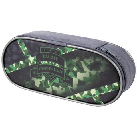 

Пенал-футляр Brauberg Case Camouflage, 1 отделение, хаки (270377), Camouflage