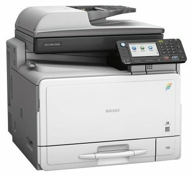 

МФУ лазерный Ricoh Aficio MP C305SPF, A4, цветной, 30стр/мин (A4 ч/б), 30стр/мин (A4 цв.), 1200x1200 dpi, дуплекс, ДАПД-50 листов, факс, сетевой, USB (C305SPF), C305SPF