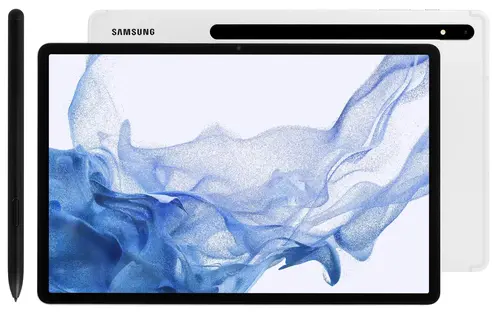 

Планшет Samsung Galaxy Tab S8+ 5G 12.4" 2800x1752 Super AMOLED, Snapdragon 8 Gen 1, 8Gb RAM, 128Gb, 3G/4G LTE/5G, WiFi, BT, 10090mAh, Android 12, серебристый (SM-X806BZSAMEA), S8+ 5G