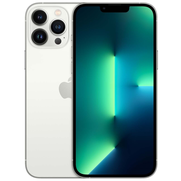 

Смартфон Apple iPhone 13 Pro Max, 6.7" 1284x2778 OLED, Apple A15 Bionic, 128Gb, 3G/4G/5G, NFC, Wi-Fi, BT, 3xCam, 2-Sim (nano SIM+eSIM), Lightning, iOS 15, серебристый (MLL73PM/A), iPhone 13 Pro Max
