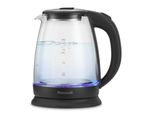 

Чайник Maxwell MW-1003 1.7л. 2200Вт, пластик/стекло, черный (MW-1003), MW-1003