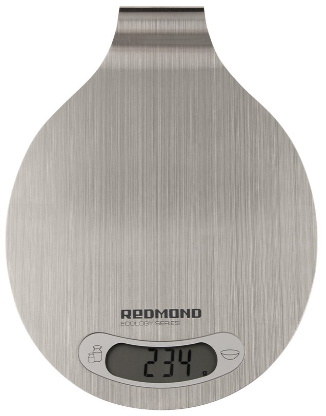 Кухонные весы электронные Redmond RS-M731 5кг, 1 х CR 2032, серебристый (RS-M731)