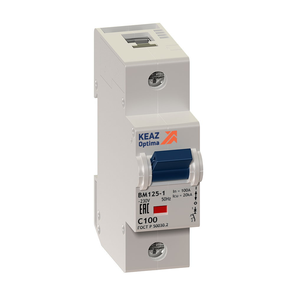 

Выключатель автоматический КЭАЗ BM125-1C80-8ln-УХЛ3 OptiDin однополюсный (1P/1П) 80A 10Iн 20 ка (138534), BM125-1C80-8ln-УХЛ3